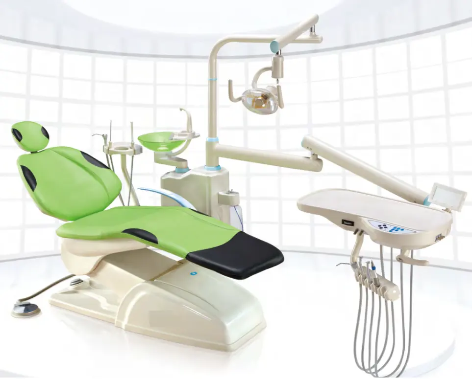 Cadeira dental dobrável, novo design de fábrica, cadeira dental dobrável, preços da unidade de pacientes, cadeira dental portátil