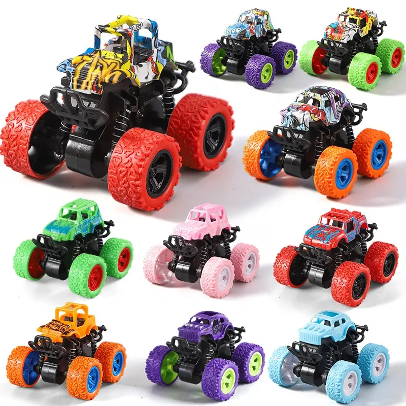 Mobil mainan anak-anak, truk Monster inersia, kendaraan kekuatan gesekan bayi laki-laki, truk api Super, hadiah mainan anak-anak