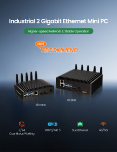 Mini PC Control industrial con NPU Operación estable Gestión eficiente de la disipación de calor Sistema operativo Android Ubuntu Linux
