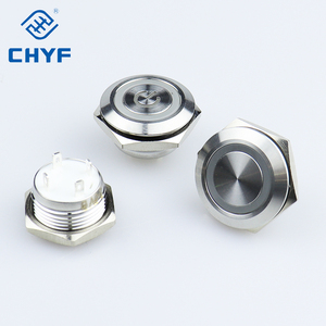 CE 12MM 16MM 19MM Flat Short Push Button Reset <strong>Switch</strong> Stainless Steel Metal Led Waterproof Power 4 Pins Push Button <strong>Switch</strong> - Product Image 2