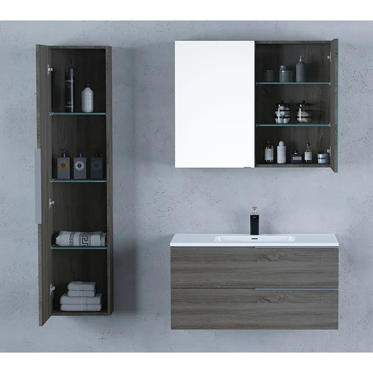 Hotel Modern Washroom Modern Design Wall Mount Cabinet Bathroom Furniture