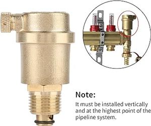 DKV ทองเหลืองวาล์วปล่อยอากาศอัตโนมัติ PN16 G1/2 ด้ายชายอัตโนมัติวาล์วระบายอากาศ DN15 1/2 "BSPP Air Vent วาล์วไอเสีย - Product Image 6