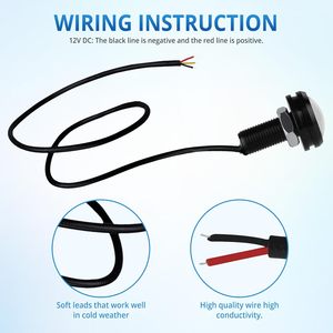 Hawk-Eye không thấm nước 12V 24V LED chỉ số đèn 23mm 18mm ban ngày chạy đèn sương mù & đèn pin cho xe vật liệu kim loại - Product Image 5