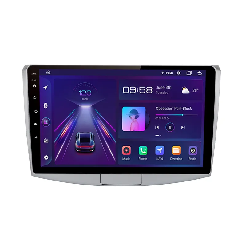 Junsun V1Pro-Radio con GPS para Coche, Reproductor Multimedia con Android, Voz IA, 2 Din, Carplay, para Passat B6, B7, CC, 2010 a 2015