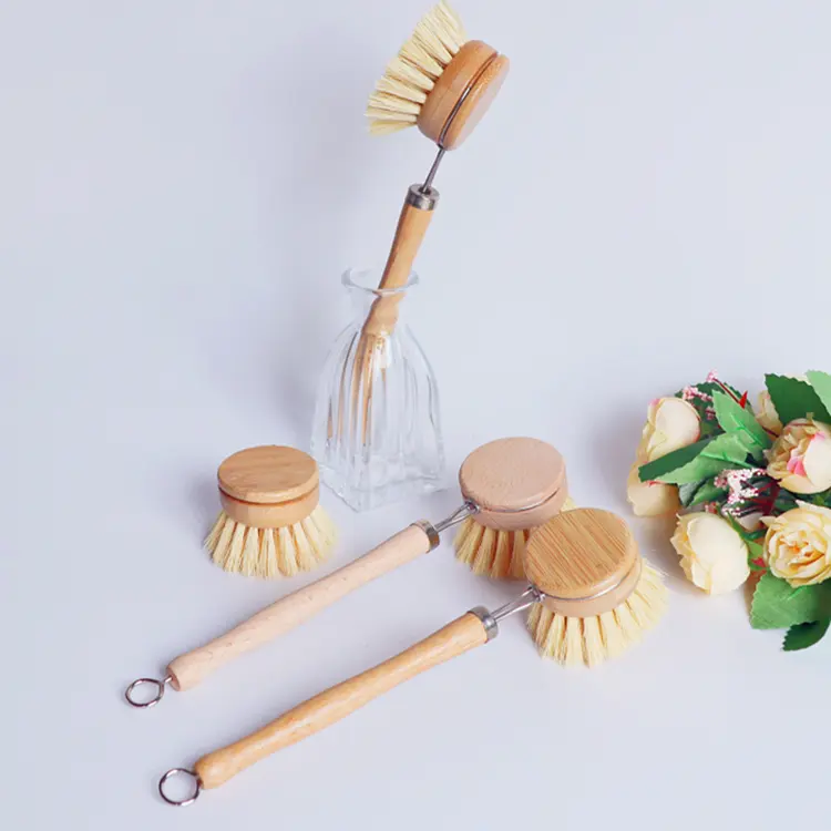Spazzola per piatti in bambù spazzola per piatti spazzola per piatti Cepillos Para Lavar la Vajilla accessori per forniture da cucina