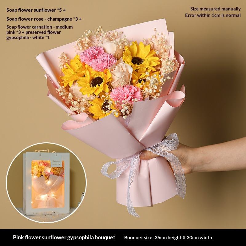 ดอกทานตะวันสีชมพู