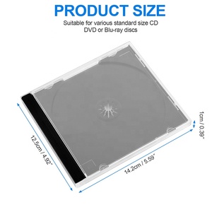Yedek DVD CD JEWEL diskler kayıt kartuş albüm depolama koruyucu ekran kılıfı kutu müzik CD veya oyun kartuşu için - Product Image 3