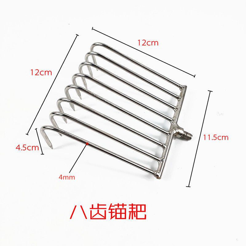 8-tooth rake