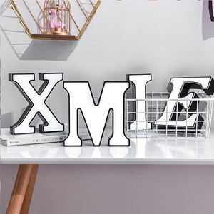 2022 yeni LED ışıklı işaret sınır ötesi İngilizce mektup ve numarası şekli ışık kutusu düğün parti ofis süslemeleri için - Product Image 3