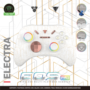 Fantech <strong>EOS</strong> PRO WGP15A ELECTRA - White Bluetooth 5.0 Wireless Gamepad RGB Lighting Gaming <strong>Controller</strong> - Product Image 5