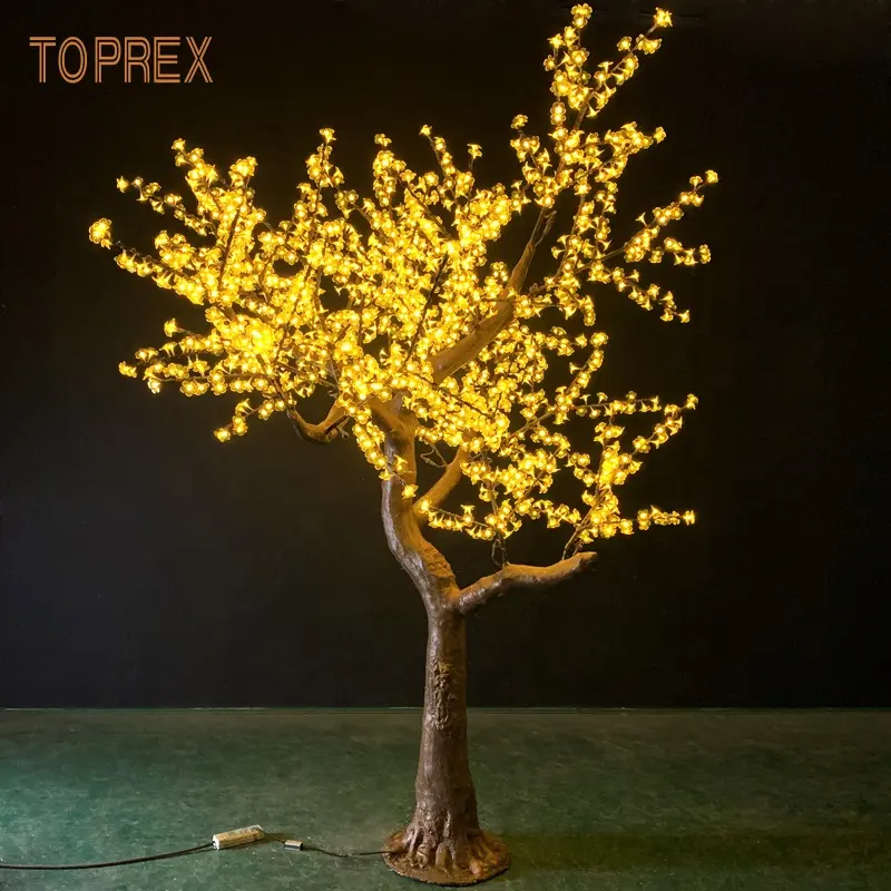 Искусственное вишневое дерево Toprex, наружный ландшафт, большой размер, освещение для цветущего вишневого дерева