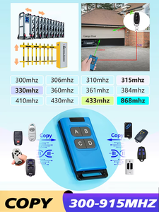 300-915MHz Multi Frequency <strong>Rolling</strong> <strong>Code</strong> Clone Remote Control <strong>Duplicator</strong> <strong>8</strong> Signals for Automatic Door/GarageDoor 433MHz 330mhz