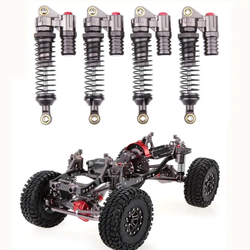 4 amortisseurs en alliage d'aluminium 90Mm pour 1/10 Scale Rc Rock Crawlers Axial Scx10 D90 Truck