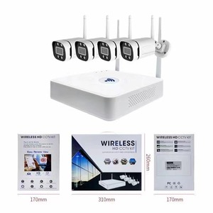 Kit NVR de 4 canales, WIFI, 3MP, CCTV, IP, a todo Color, cámara de Audio, intercomunicador, sistema NVR, conjunto inalámbrico - Product Image 5
