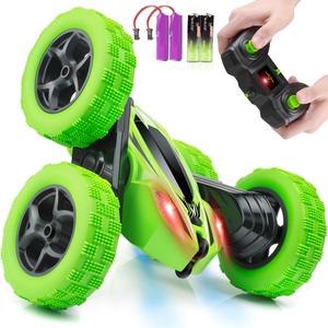 Ferngesteuertes自動360度摩擦車ラジコン車両回転ライトおもちゃ2.4Ghz Led 4WdRcスタントカーダブルサイド - Product Image 1
