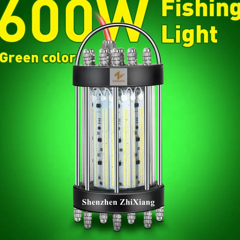 IP68 600W 1000W 2000W 3000W 4000W 220V 미끼 유치 LED 수중 낚시 빛 화이트 블루 그린 레드