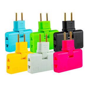 Adaptador eléctrico de enchufe de extensión de la UE Adaptador 3 en 1 Rotación de 180 grados ajustable para enchufe convertidor de carga de teléfono móvil - Product Image 1