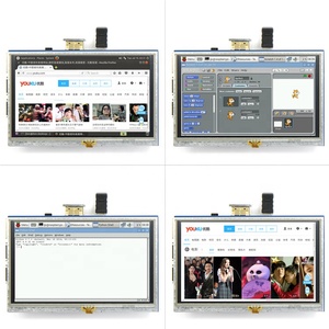 EParthub-Pantalla táctil Raspberry Pi de 5 pulgadas, pantalla LCD 3B +/4B