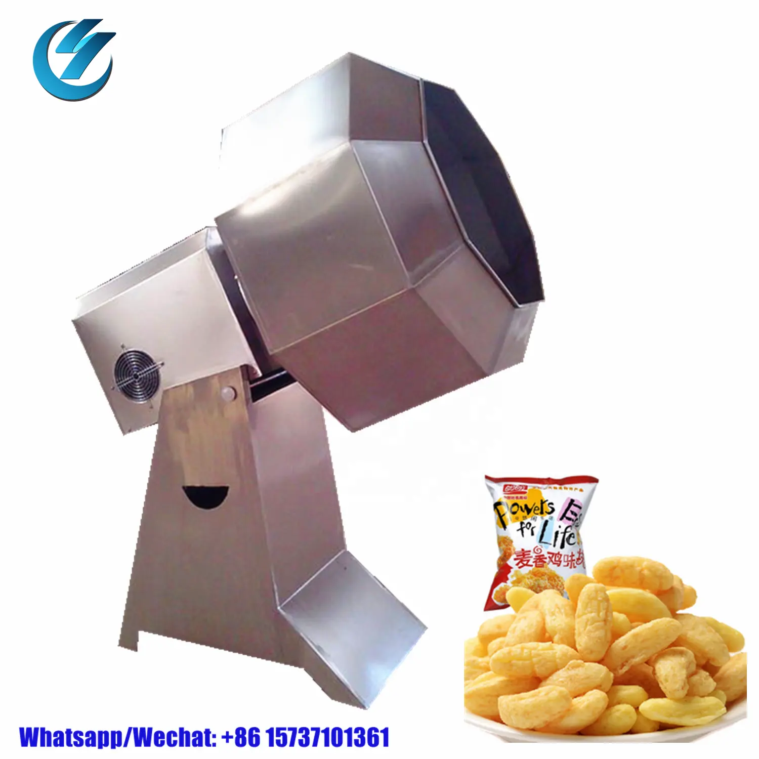Automatic Sweet flavor syrup coating corn flakes powder coating spray gun machine food extruded production line