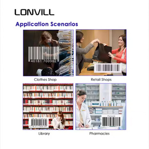 LONVILL ручной инвентарный сканер для продажи, беспроводной сканер штрих-кодов 2d с PS2 USB RS232 - Product Image 6