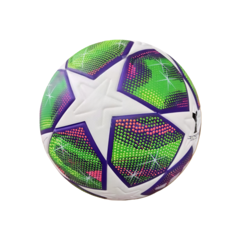 Étoile verte et violette