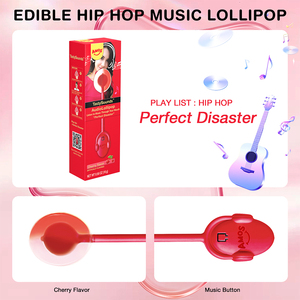 Amos âm nhạc kẹo mút kẹo, âm thanh hát kẹo mút đồ chơi đường miễn phí, đồ chơi kẹo hương vị anh đào - Product Image 3