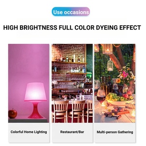 RGB Bluetooth müzik LED ampul kablosuz uzaktan kumanda hoparlör renkli sahne akıllı ev ışık kablosuz uzaktan akıllı ev ışık - Product Image 5