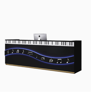 Durevole MDF Piano Store cassa di musica arte istituto di Reception banco Studio per negozio di applicazioni alberghiere Design - Product Image 5