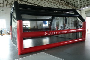 Top nhà máy bóng đá bóng chày Inflatable Train lồng trò chơi thể thao cho thuê, Inflatable chip bắn Golf lồng, bóng đá bắn trò chơi bán - Product Image 2