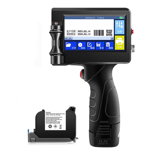 Impresora de inyección de tinta de mano portátil Tinta de secado rápido de caracteres grandes de 100mm para codificación de lote de logotipo de texto en cualquier superficie - Product Image 1