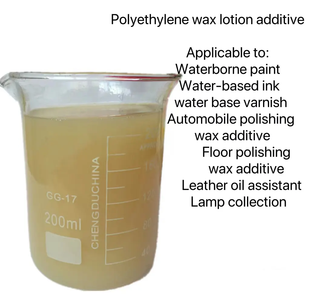 Lotion de cire de polyéthylène oxydée émulsion de cire soluble dans l'eau à point de fusion élevé de haute densité