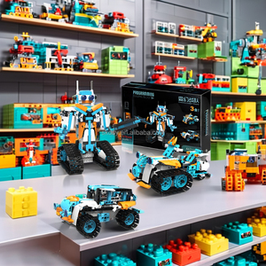 3-in-1 Unisex STEM DIY Baustein Set Elektrische Bildungs programmierung Roboter Kit Kunststoff Wissenschaft liche Bildung für Kinder Erwachsene - Product Image 6