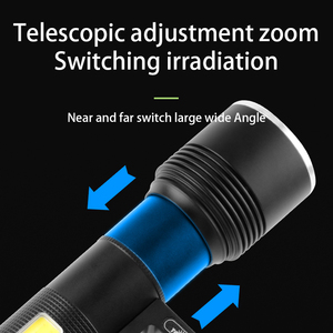 Di động công suất cao USB sạc <span class=keywords><strong>LED</strong></span> <span class=keywords><strong>Torch</strong></span> ánh sáng siêu sáng đèn pin với COB <span class=keywords><strong>LED</strong></span> nguồn không thấm nước cầm tay đèn lồng - Product Image 3
