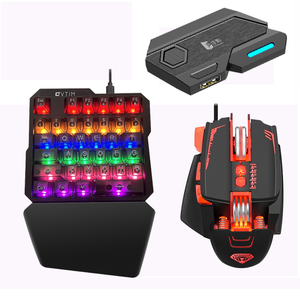 Ratón para juegos al por mayor de fábrica, juego de cinco piezas, periféricos de ordenador, ratón para juegos, controlador móvil, teclado y ratón