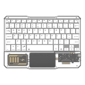 Nueva llegada 78 teclas Touchpad claro retroiluminado teclado inalámbrico para IOS Android - Product Image 2