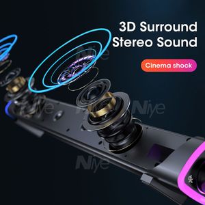 Barra de altavoz 4D para ordenador, Subwoofer con sonido estéreo, Bluetooth, para Macbook, portátil, Notebook, PC, reproductor de música con cable - Product Image 5