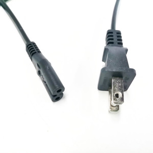 1.5M 2M 2Pin Prong abd JAP Nema 1-15p IEC C7 şekil 8 DİKİŞ MAKİNESİ monitör hoparlör güç kablosu abd 2 Pins tak 120v - Product Image 5