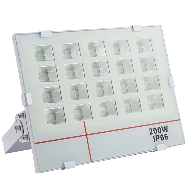 中国制造商新设计 IP66 户外铝白色 LED 泛光灯
