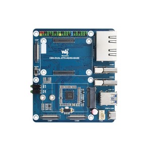 Dual Gigabit Ethernet 5G/4G-Basiskarte Entwickelt für Raspberry Pi Compute Module 4 - Product Image 1