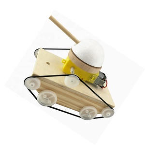 模型建筑套件 DIY 组装坦克模型木材物理科学实验玩具教育儿童 - Product Image 1