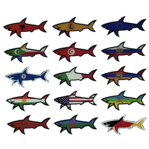<strong>2025</strong> New 3D Paul Shark PVC Sticker Waterproof UV Printed Anime Style Vinyl Pet <strong>Decal</strong> for Home or Car Decoration - Product Image 1