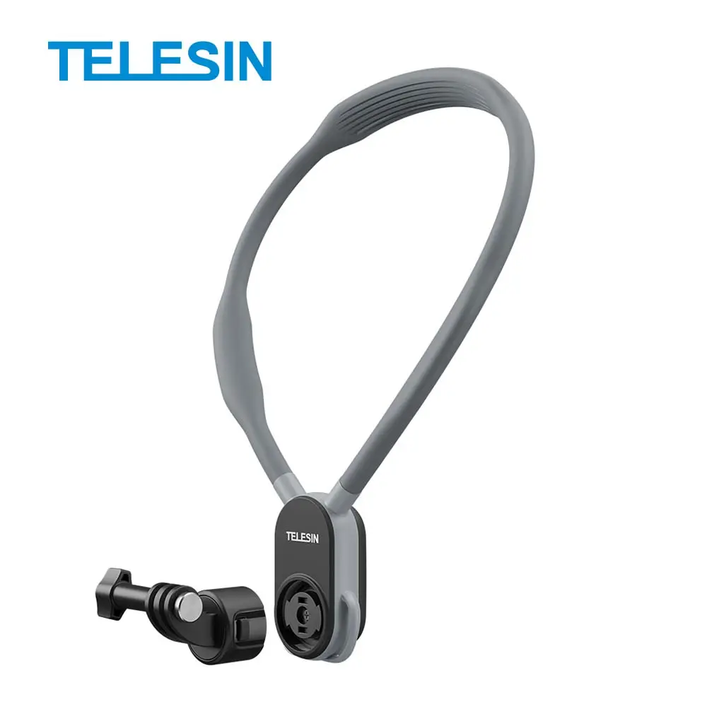 Telesin New Quick Release Magnetic Silicone Action Camera Neck Holder Mount 2.0 for GoPro insta360 DJI cameras