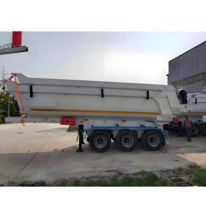 25 CBM 40T 3 fuwa bpw车轴前桥提升NM450扶手箱jost Hyva sosa沙特阿拉伯后倾翻自卸拖车