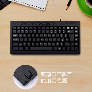 <strong>Keyboard</strong> PC Notebook Mini <strong>Computer</strong> <strong>Keyboard</strong> Cheap Price Custom Logo 95 <strong>Keys</strong> Black Usb Color Box Desktop Customized - Product Image 3