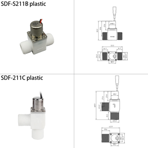 Goldenland 3/8 \ "DC 3V-24V su solenoit valfi 0 ile. -0.8MPa kontrol OEM tuvalet sensörü/akıllı bide için özelleştirilebilir - Product Image 3