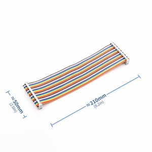 Cavo a nastro arcobaleno GPIO a 40 PIN da 20cm per Raspberry Pi modello B/modello B + - Product Image 2