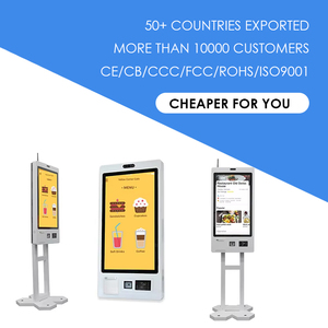 Terminal de commande de restaurant Android à service libre, support de sol, montage mural, écran tactile, lecteur de code-barres - Product Image 2