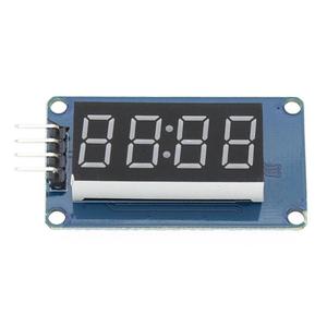 TM1637 <strong>4</strong> Bits <strong>Digital</strong> <strong>LED</strong> <strong>Display</strong> Module 7 Segment 0.36 Inch Clock RED Anode Tube Four Serial Driver Board Pack