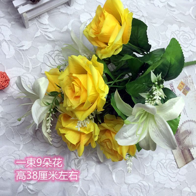 Un seul bouquet de fleurs jaunes (sans pot)