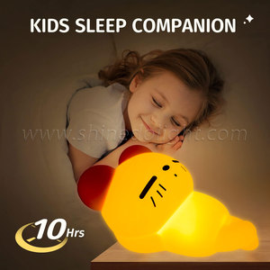 LED Nachtlicht Touch Sensor Fernbedienung Dimmbarer Timer Wiederauf ladbare Silikon Welpen lampe Nachtlicht für Kinder Baby Geschenk - Product Image 4